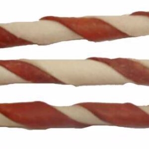 Skanėstas iš buivolo odos su šonine JUKO Užkandžiai 13 cm (100 vnt), 1 vnt.