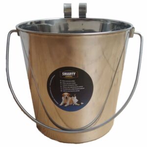 Nerūdijantis kibiras su kabliais maitinimui vandeniui 3,7 l, 1 vnt.