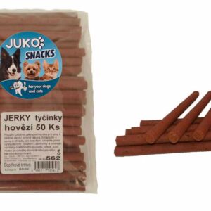 Traškios lazdelės su jautiena JUKO užkandžiai (50 vnt.), 1 vnt.