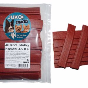 Traškūs griežinėliai su jautiena JUKO užkandžiai (45 vnt.), 1 vnt.