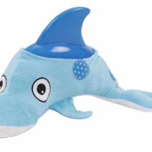 Žaislas šunims - pliušinis delfinas su guma 31x16cm, 1 vnt.