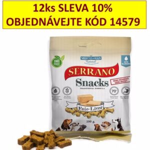 Serrano Užkandis dog Kepenys 100 g, 1 vnt.