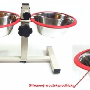 Stovas su dubenėliais iš nerūdijančio plieno 2 x 4,3 l, 1 vnt.