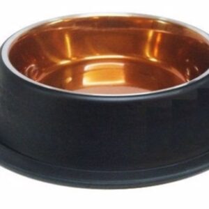 Dubenėlis iš nerūdijančio plieno stabilus juodas/varis 0,2 l, 1 vnt.