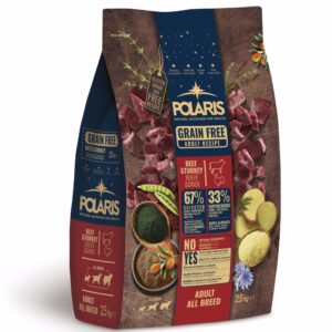 Sausas maistas šunims Polaris Dog Adult All Beef & Turkey GF su jautiena ir kalakutiena, 2.5 kg, 1 vnt.