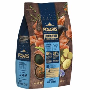 Sausas maistas šunims Polaris Dog Adult All Salmon & Turkey GF su lašiša ir kalakutiena, 2.5 kg, 1 vnt.