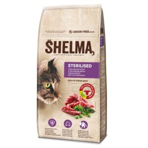 SHELMA cat Sterilizuota Jautiena GF 8 kg, 1 vnt.
