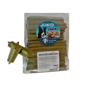 Dantų kryžius su jūros dumbliais JUKO užkandžiai 1 kg (apie 37 vnt), 1 vnt.