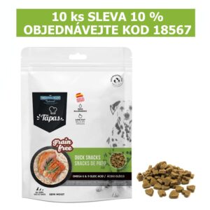 TAPAS Snack Dog dog Duck skanėstas šunis GF 150 g, 1 vnt.
