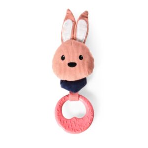 Žaislas šuniui triušis su žiedu, 1 vnt.