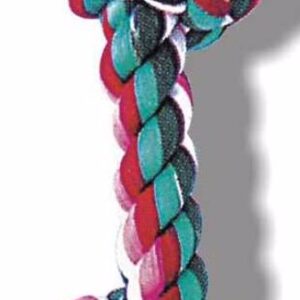 Virvė iš iš iš medvilnės 2 mazgai 38 cm, 1 vnt.