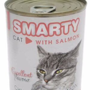 SMARTY Cat Lašiša gabalėliai skardine 410 g, 1 vnt.