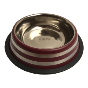 Dubenėlis iš nerūdijančio plieno stabili spalva bordo 2,5 l, 1 vnt.