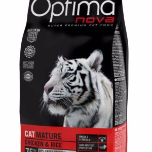 OPTIMA Nova cat Mature sausas vyresnio amžius kačių maistas , 2 kg