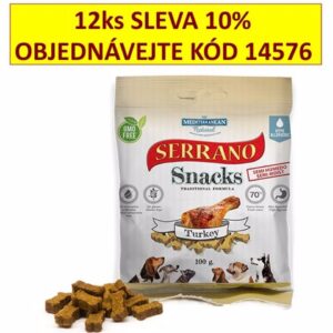 Serrano užkandis šuo kalakutiena 100 g, 1 vnt.