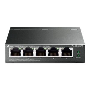 Switch|TP-LINK|Desktop/pedestal|5x10Base-T / 100Base-TX / 1000Base-T|PoE ports 4|TL-SG105PE