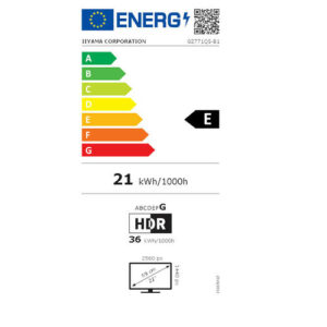 iiyama G-MASTER G2771QS-B1 kompiuterio monitorius 68,6 cm (27") 2560 x 1440 pikseliai Wide Quad HD Juoda - Image 4