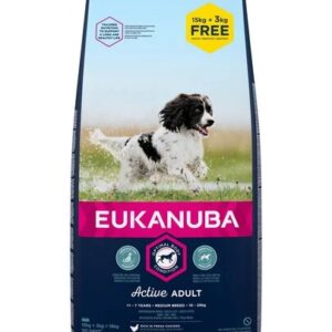 Eukanuba Adult Medium Breed 18kg, 1 vnt.