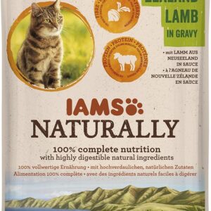 IAMS Naturally Adult konservuotas pašaras katėms su su ėriena 85g, 1 vnt.