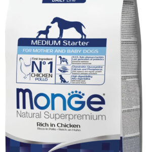Monge Dry Dog Medium STARTER 1,5 kg, 1 vnt.