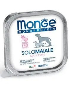Monge Monoproteico "Solo" - Wet Dog Pate 100% pork 150g, 1 vnt.