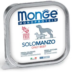 Monge Monoproteico "Solo" - Wet Dog Pate 100% beef 150g, 1 vnt.