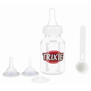 TRIXIE Suckling bottle set, 120 ml, transparent/white, 1 vnt.
