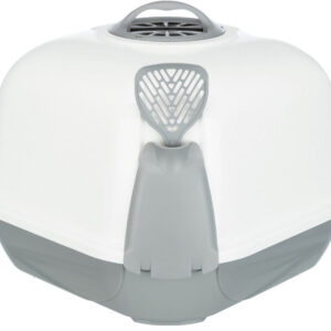 Trixie Maro kampinis Tualetas namelis katei, su lopetėle 60x43x52 cm, šv. pilkas/baltas, 1 vnt.