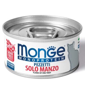 Monge MONOPROTEIN - Cat Flakes Only BEEF 80 g, 1 vnt.