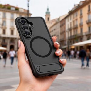 Tech-Protect MagRack MagSafe Samsung Galaxy S26+ Plus Matte juodos spalvos - Image 6