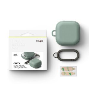 Ringke Onyx Magnetic MagSafe Samsung Galaxy Buds 4 / 4 Pro Sage žalios spalvos - Image 6