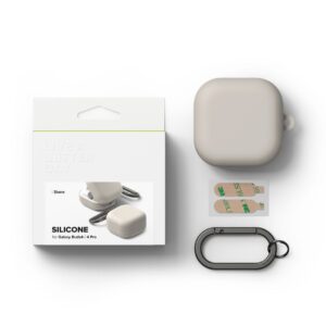 Ringke Silicone Samsung Galaxy Buds 4 / 4 Pro Stone - Image 6