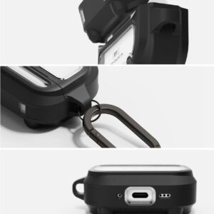 Ringke UX Magnetic MagSafe Apple AirPods Pro 3 Black/Clear - Image 6