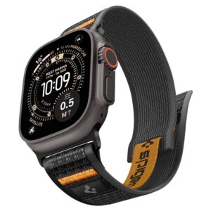 Spigen ATHLEX AIR 2 APPLE WATCH 8 / 9 / 10 / 11 / SE / ULTRA (44 / 45 / 46 / 49 MM) AKTYVI JUODA / ORANŽINĖ - Image 6