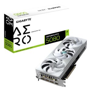 Graphics Card|GIGABYTE|NVIDIA GeForce RTX 5080|16 GB|GDDR7|256 bit|PCIE 5.0 16x|GPU 2617 MHz|Dual Slot Fansink|GV-N5080AEROOC-16GD1.0