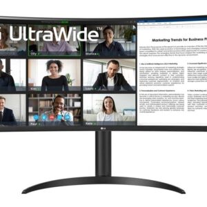 LCD Monitor|LG|34WR55QK-B|34"|Business/Curved/21 : 9|Panel VA|3440x1440|21:9|100Hz|5 ms|Height adjustable|Tilt|Colour Black|34WR55QK-B