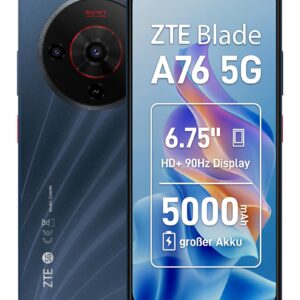 Išmanusis telefonas BLADE A76 5G/4/128GB BLACK ZTE