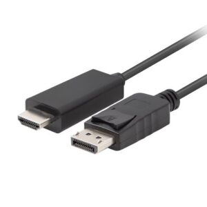 Lanberg CA-DPHD-11CC-0010-BK kabelių lizdinio / kištukinio jungčių tipo keitiklis DisplayPort HDMI Juoda