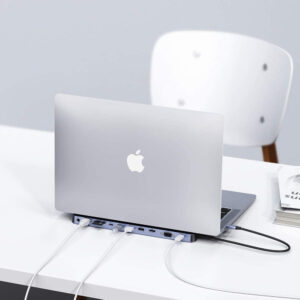 Choetech docking station multifunctional adapter HUB USB Typ C 11in1 100W PD gray (HUB-M20) - Image 2