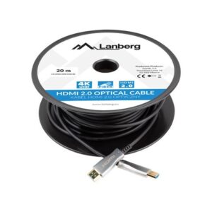Lanberg CA-HDMI-20FB-0200-BK optical cable HDMI M/M 20m v2.0 4K AOC - Image 3