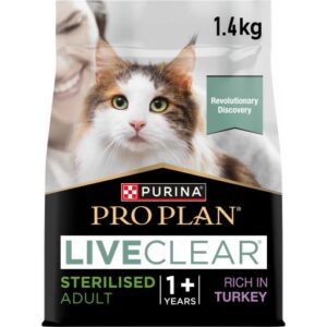PURINA PRO PLAN LIVECLEAR STERILISED ADULT Bogata w Indyka 1,4kg