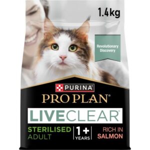 PURINA PRO PLAN LIVECLEAR STERILISED ADULT Bogata w Łososia 1,4kg
