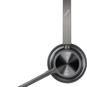 HP Poly „Poly Voyager 4320 UC" stereofoninės ausinės su „USB-A“ jungtimi, su BT700 „USB-A“ adapteriu ir įkrovimo stovu - Image 3