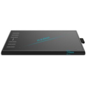 HUION H1060P grafinė planšetė 5080 lpi 250 x 160 mm USB Juoda - Image 2