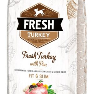BRIT Fresh Turkey & Pea Fit & Slim - Sausas šunų maistas Kalakutiena su žirneliais - 12 kg