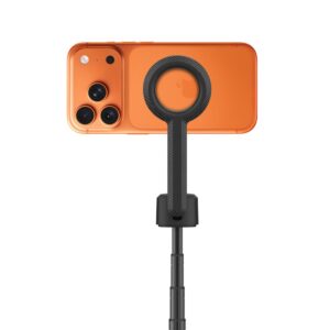 Tech-Protect L10S MagSafe Bluetooth selfie stick Tripod juodos spalvos/oranžinės spalvos - Image 7
