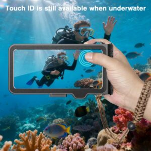 Tech-Protect IPX8 Pro Universal Diving waterproof case pilkos spalvos/juodos spalvos - Image 7