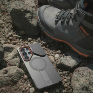 Tech-Protect Kevlar Aura MagSafe Samsung Galaxy S26 Ultra juodos spalvos/oranžinės spalvos - Image 7