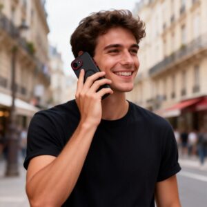 Tech-Protect MagCam MagSafe Apple iPhone 16E / 17E Matte juodos spalvos/raudonos spalvos - Image 7