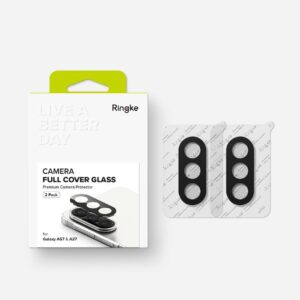 Telefono kameros apsauga Ringke Camera full cover 2-Pack Samsung Galaxy A37 / A57 5G juodos spalvos - Image 6